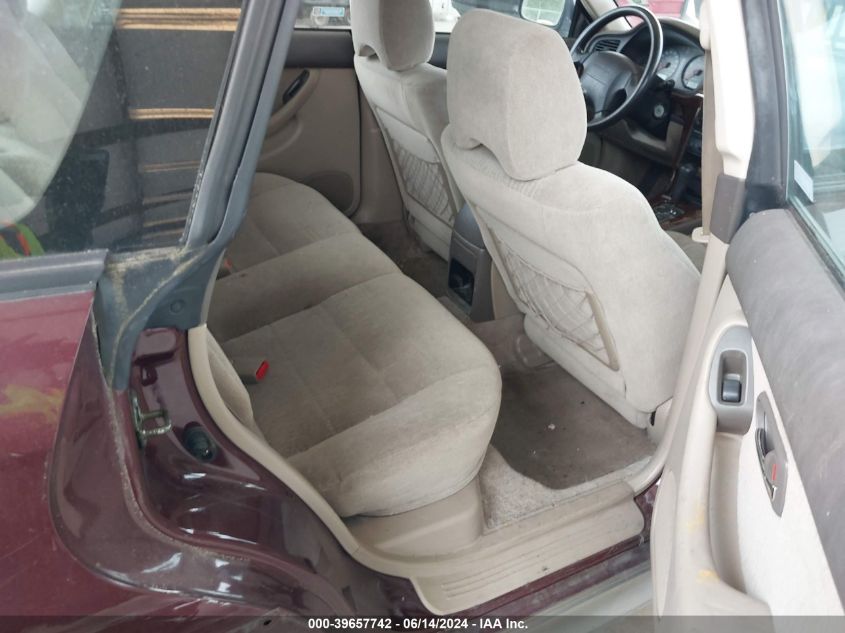 2001 Subaru Outback VIN: 4S3BH665017646543 Lot: 39657742