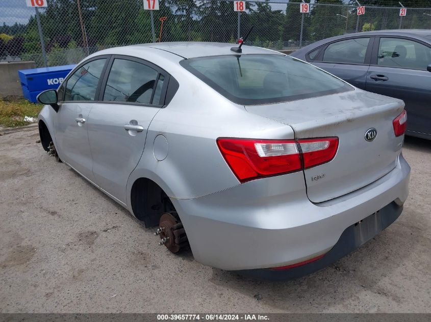 2016 Kia Rio Lx VIN: KNADM4A38G6695631 Lot: 39657774