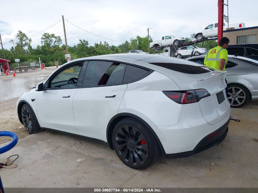 2022 TESLA MODEL Y PERFORMANCE DUAL MOTOR ALL-WHEEL DRIVE - 7SAYGDEF1NF312407