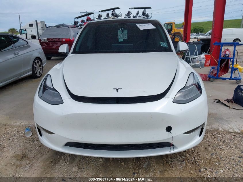 2022 Tesla Model Y Performance Dual Motor All-Wheel Drive VIN: 7SAYGDEF1NF312407 Lot: 39657784