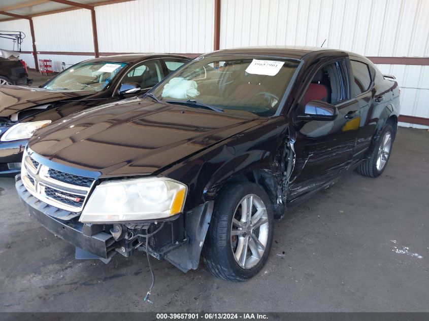 2012 Dodge Avenger Sxt Plus VIN: 1C3CDZEG2CN327927 Lot: 39657901