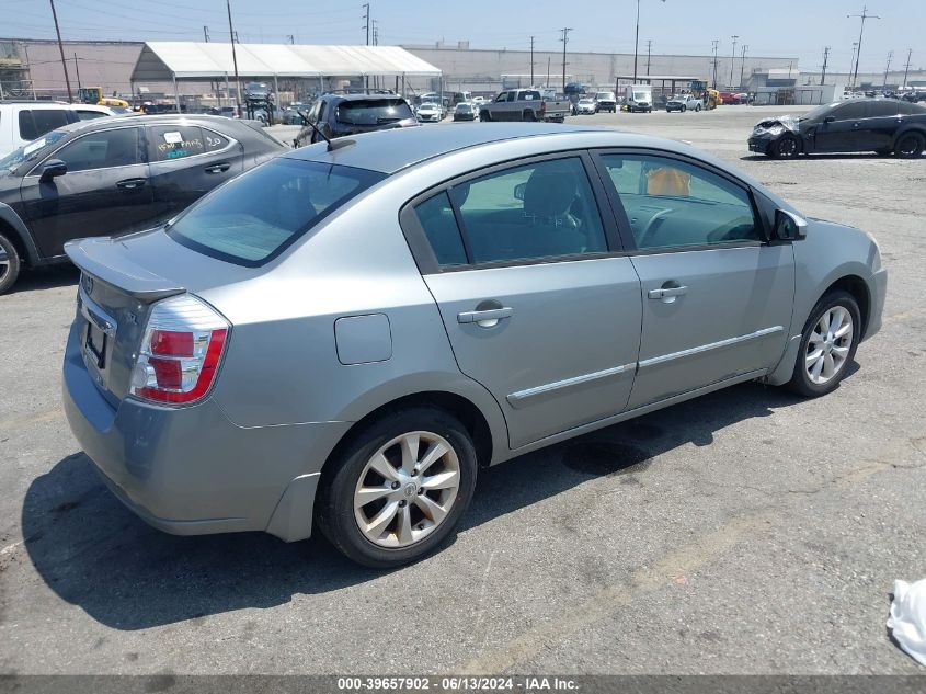 2012 Nissan Sentra 2.0 Sl VIN: 3N1AB6AP9CL619865 Lot: 39657902