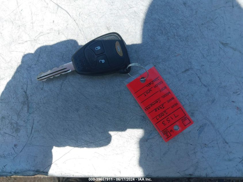 2007 Jeep Compass Sport VIN: 1J8FT47W57D130404 Lot: 39657911