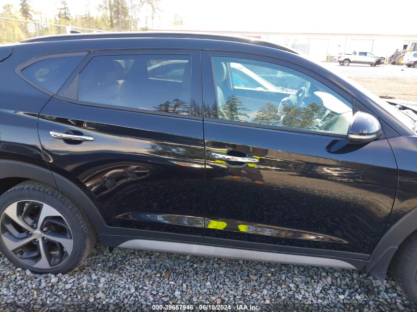 2017 Hyundai Tucson Limited VIN: KM8J3CA24HU394440 Lot: 39657946