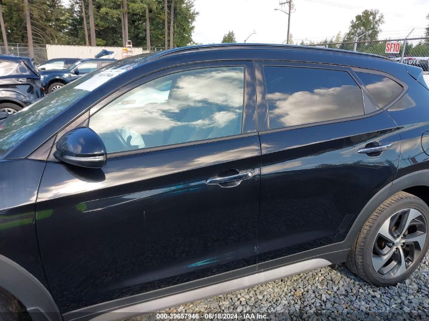 2017 Hyundai Tucson Limited VIN: KM8J3CA24HU394440 Lot: 39657946