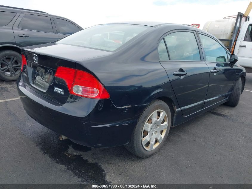 2008 Honda Civic Lx VIN: 1HGFA16568L098804 Lot: 39657990