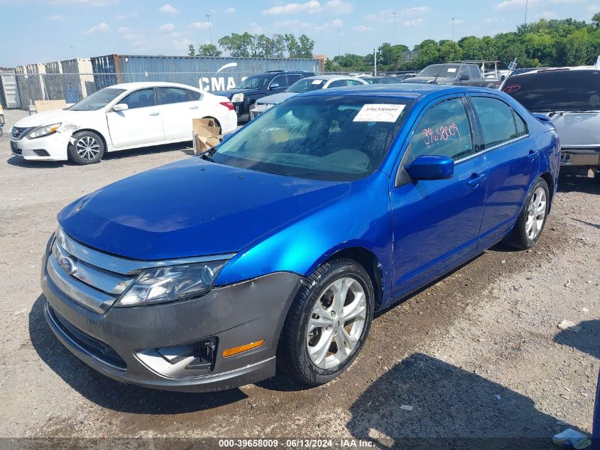 2012 Ford Fusion Se VIN: 3FAHP0HA0CR222074 Lot: 39658009