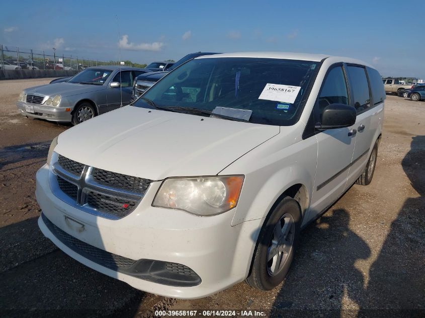 2013 Dodge Grand Caravan American Value Pkg VIN: 2C4RDGBG6DR562303 Lot: 39658167