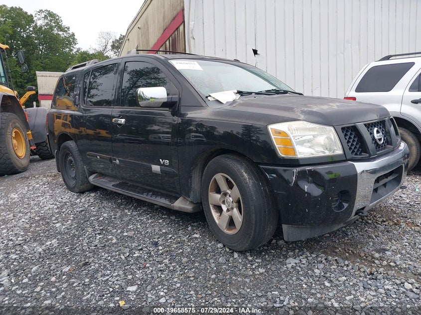 2007 Nissan Armada Se VIN: 5N1BA08A97N717122 Lot: 39658575