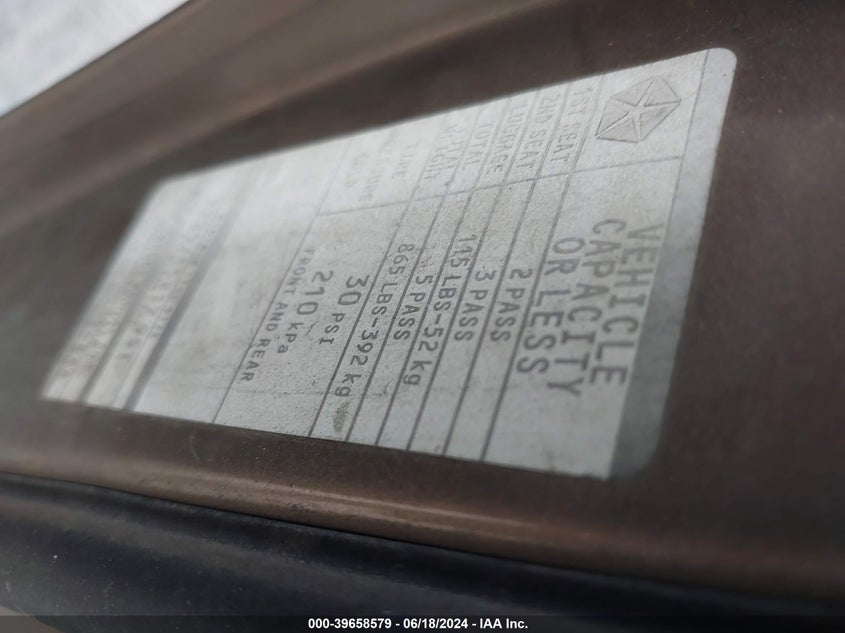 2000 Chrysler 300M VIN: 2C3HE66G5YH375213 Lot: 39658579