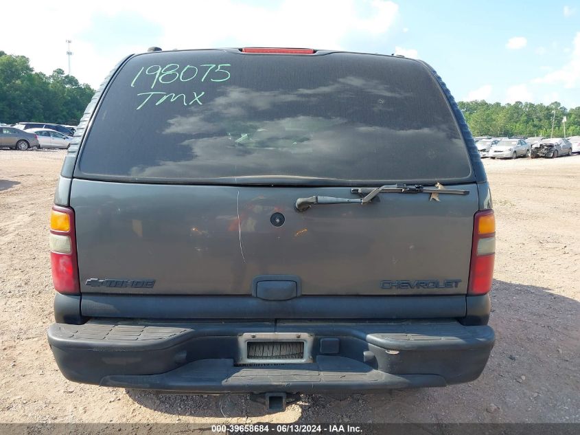 2002 Chevrolet Tahoe Ls VIN: 1GNEK13Z32J198075 Lot: 39658684