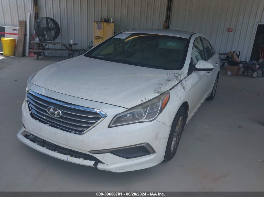 2016 Hyundai Sonata Se VIN: 5NPE24AF0GH302735 Lot: 39658701