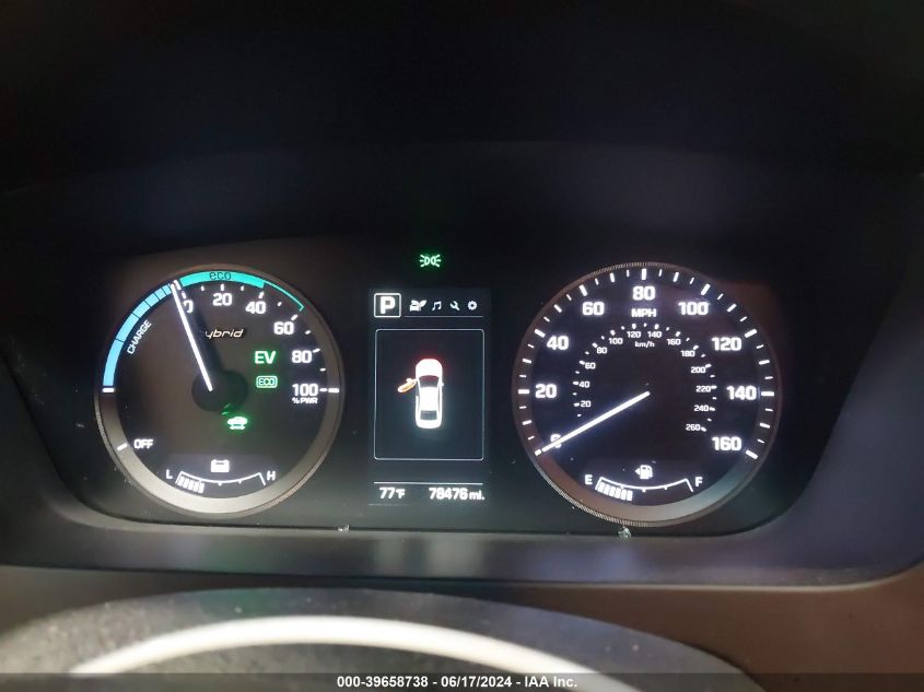 2016 Hyundai Sonata Hybrid Se VIN: KMHE24L19GA025202 Lot: 39658738