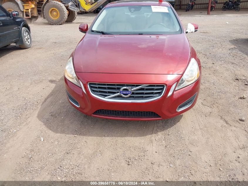 2012 Volvo S60 T5 VIN: YV1622FS3C2055554 Lot: 39658775