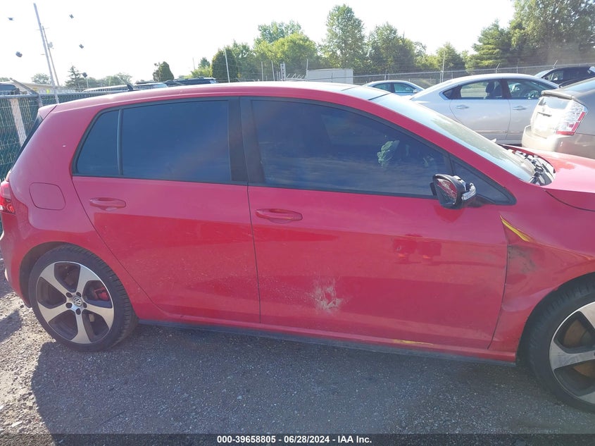 2016 VOLKSWAGEN GOLF GTI AUTOBAHN W/PERFORMANCE PACKAGE 4-DOOR - 3VW547AU2GM021988