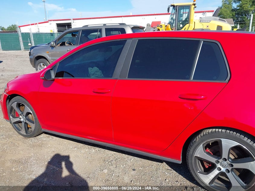 2016 VOLKSWAGEN GOLF GTI AUTOBAHN W/PERFORMANCE PACKAGE 4-DOOR - 3VW547AU2GM021988