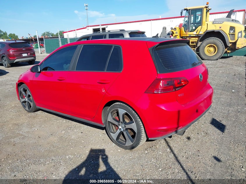 2016 VOLKSWAGEN GOLF GTI AUTOBAHN W/PERFORMANCE PACKAGE 4-DOOR - 3VW547AU2GM021988