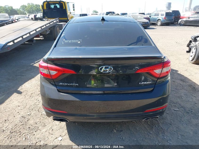 2015 Hyundai Sonata Limited VIN: 5NPE34AF9FH028804 Lot: 39658825