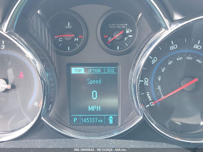 2014 Chevrolet Cruze Diesel VIN: 1G1P75SZ7E7100929 Lot: 39658842