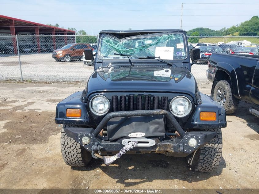 1997 Jeep Wrangler / Tj Sahara VIN: 1J4FY49S4VP496430 Lot: 39658857