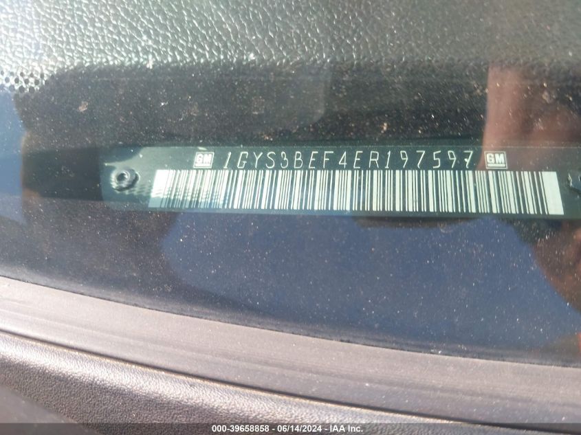 2014 Cadillac Escalade Luxury VIN: 1GYS3BEF4ER197597 Lot: 39658858