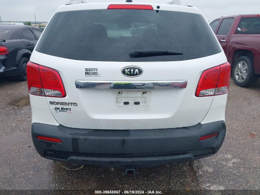 2012 Kia Sorento Lx V6 VIN: 5XYKTDA20CG297308 Lot: 39658867