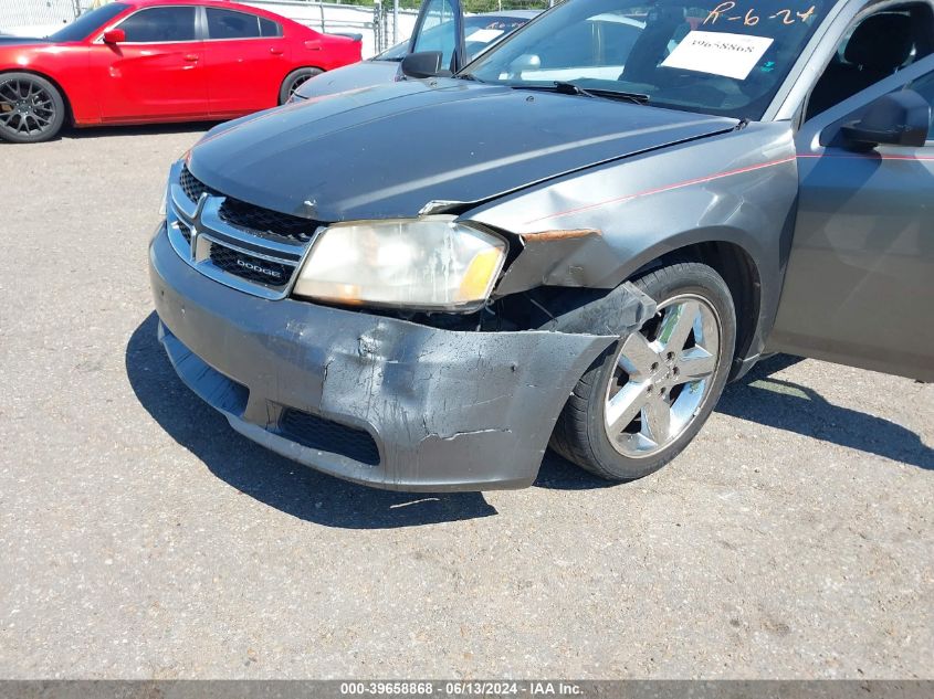 2012 Dodge Avenger Se VIN: 1C3CDZAB2CN184102 Lot: 39658868