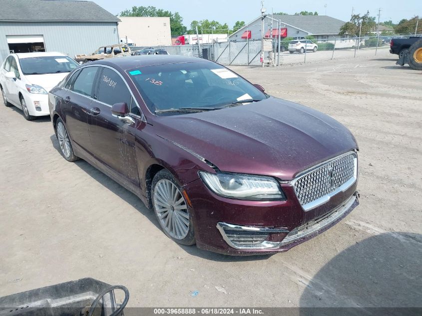 2017 Lincoln Mkz Reserve VIN: 3LN6L5F94HR617784 Lot: 39658888