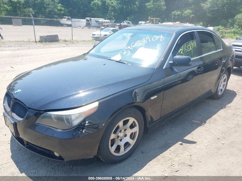 2004 BMW 525I VIN: WBANA53564B167218 Lot: 39658908