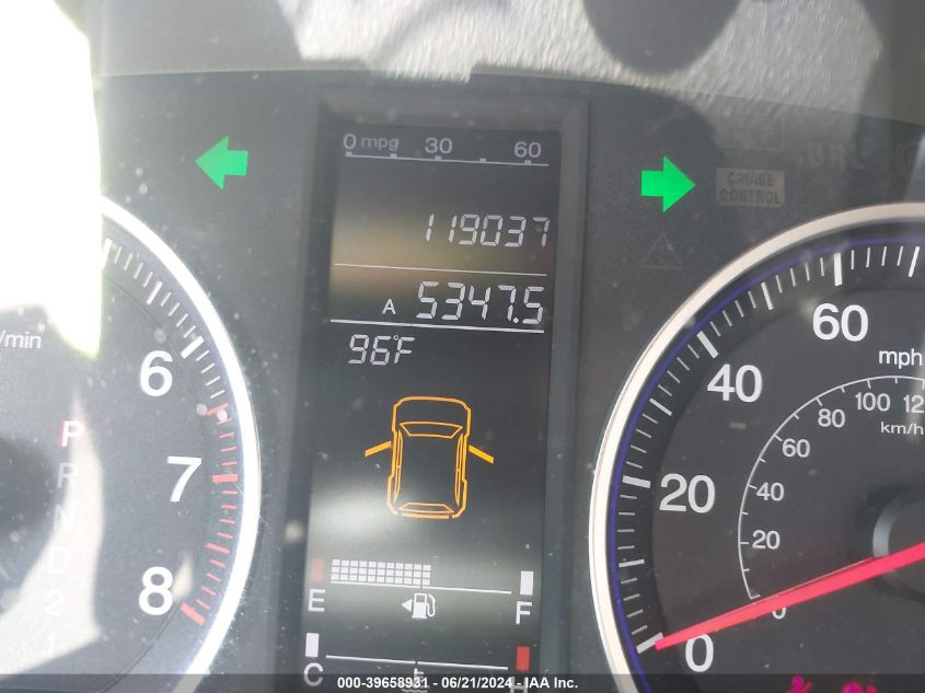 2008 Honda Cr-V Ex VIN: JHLRE48508C000125 Lot: 39658931