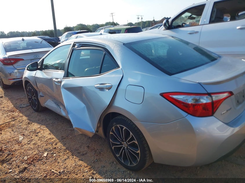 2015 Toyota Corolla S Plus VIN: 2T1BURHE2FC29735 Lot: 39658969