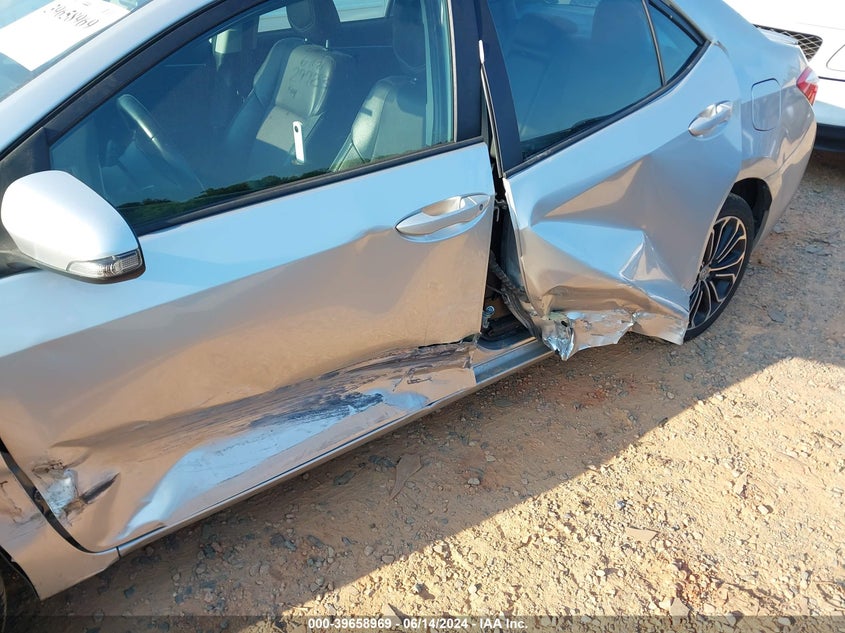 2015 Toyota Corolla S Plus VIN: 2T1BURHE2FC29735 Lot: 39658969