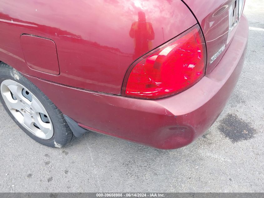 2005 Nissan Sentra 1.8S VIN: 3N1CB51DX5L502873 Lot: 39658988