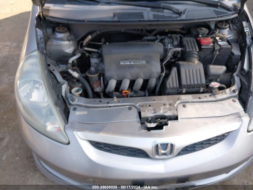 2007 Honda Fit Sport VIN: JHMGD38637S035822 Lot: 39659008