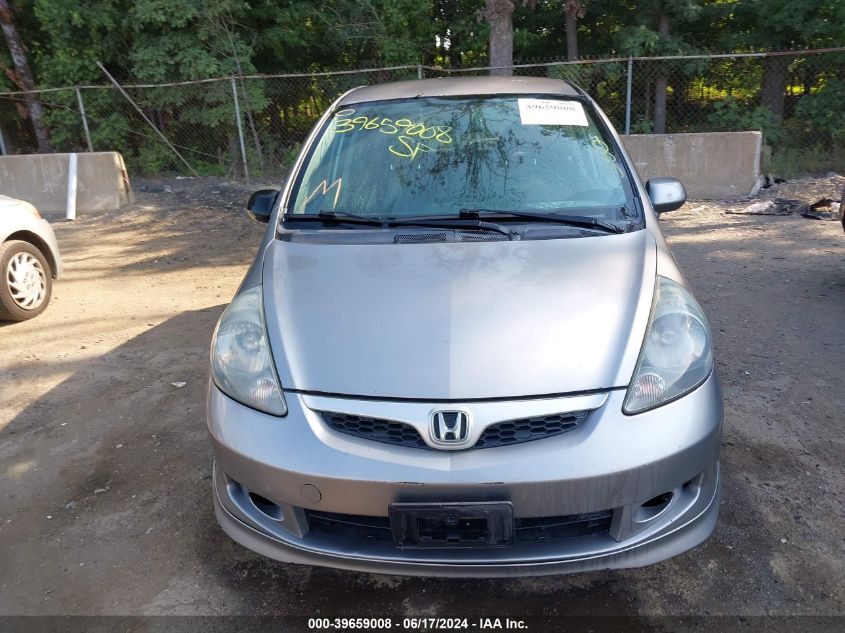 2007 Honda Fit Sport VIN: JHMGD38637S035822 Lot: 39659008