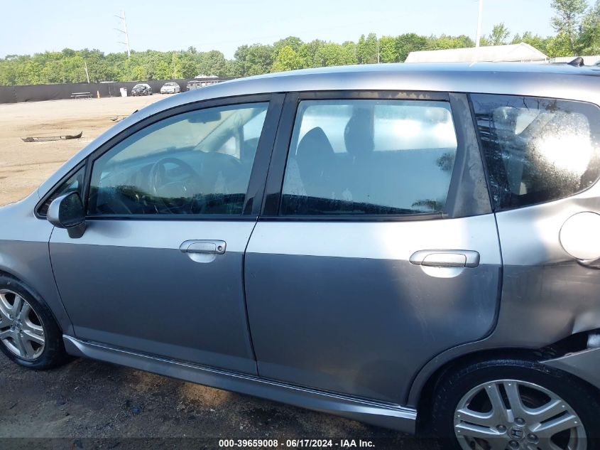 2007 Honda Fit Sport VIN: JHMGD38637S035822 Lot: 39659008