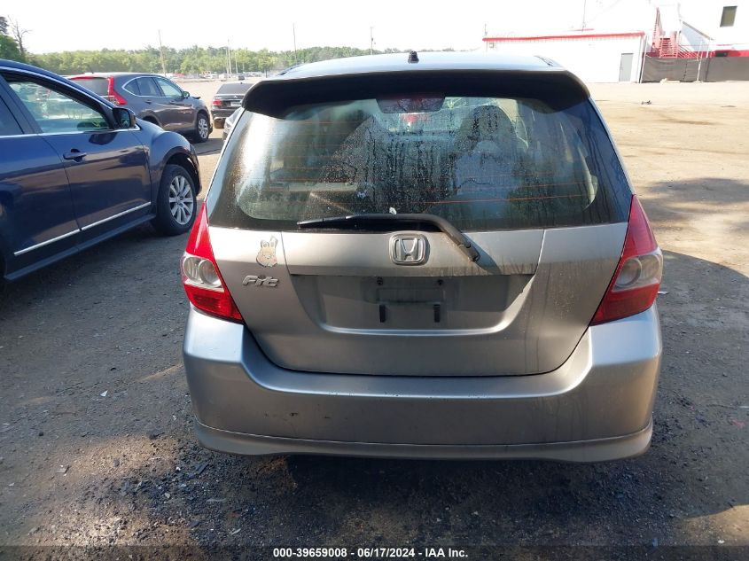 2007 Honda Fit Sport VIN: JHMGD38637S035822 Lot: 39659008