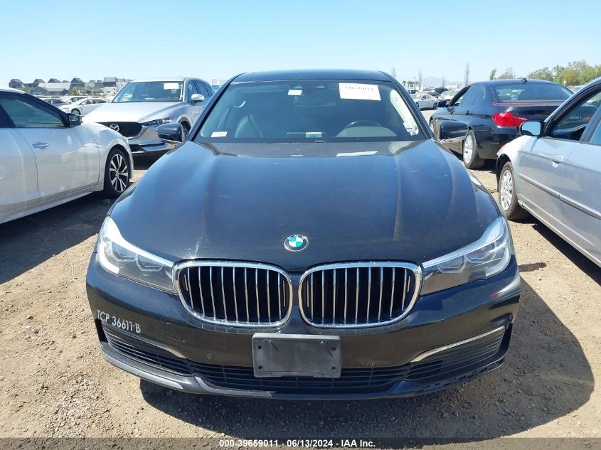 2019 BMW 740I VIN: WBA7E2C50KB216826 Lot: 39659011