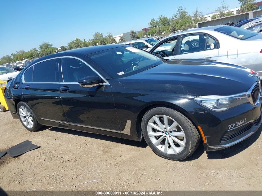 2019 BMW 740I VIN: WBA7E2C50KB216826 Lot: 39659011