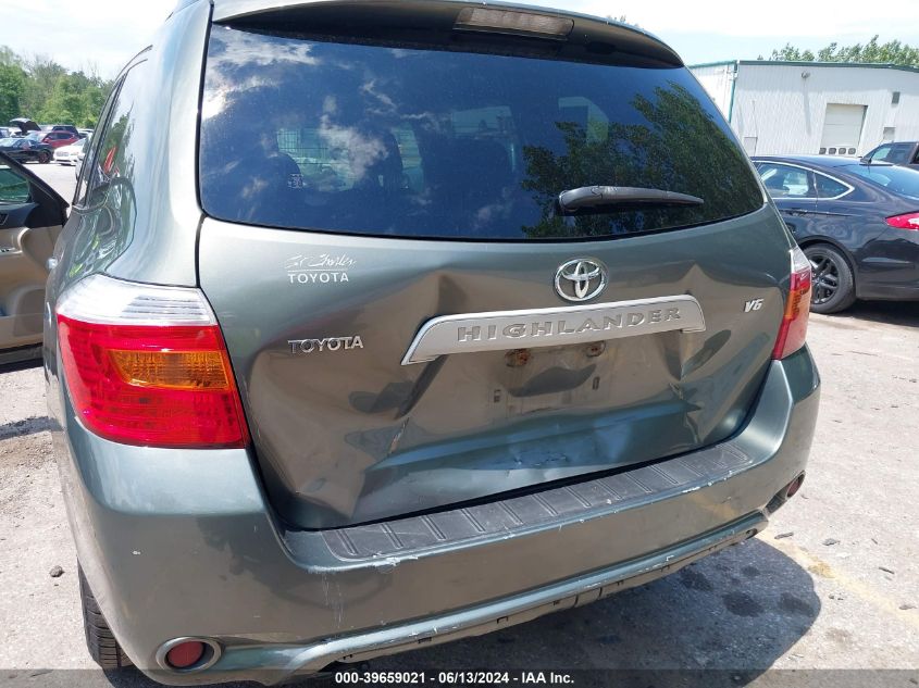 2008 Toyota Highlander VIN: JTEDS41A182002605 Lot: 39659021
