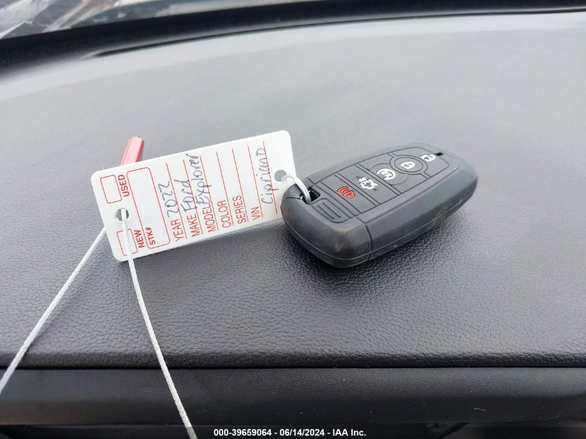 2022 Ford Explorer Xlt VIN: 1FMSK8DH9NGC01505 Lot: 39659064