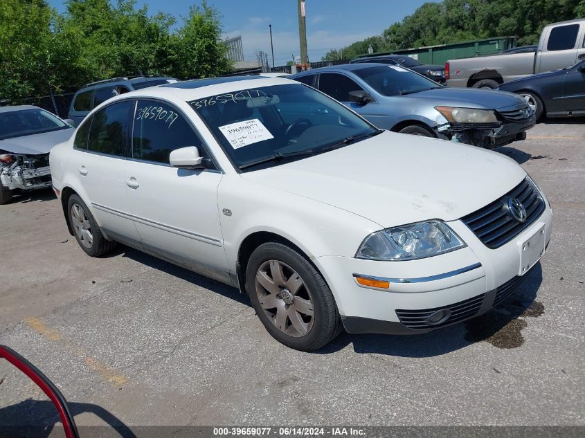 2003 Volkswagen Passat Glx VIN: WVWRH63B63P206161 Lot: 39659077