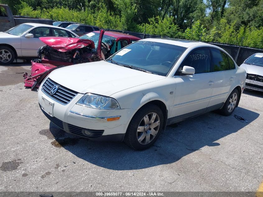 2003 Volkswagen Passat Glx VIN: WVWRH63B63P206161 Lot: 39659077