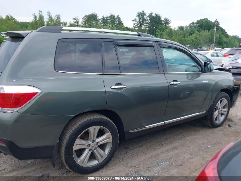2013 Toyota Highlander Limited V6 VIN: 5TDDK3EH6DS196671 Lot: 39659078