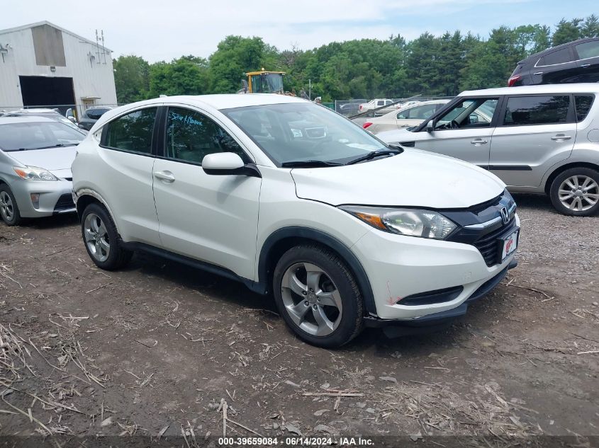 2016 Honda Hr-V Lx VIN: 3CZRU6H37GM726873 Lot: 39659084