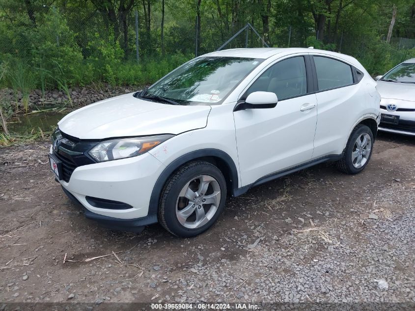 2016 Honda Hr-V Lx VIN: 3CZRU6H37GM726873 Lot: 39659084