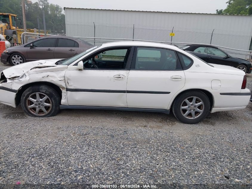 2001 Chevrolet Impala VIN: 2G1WF55E519143990 Lot: 39659103