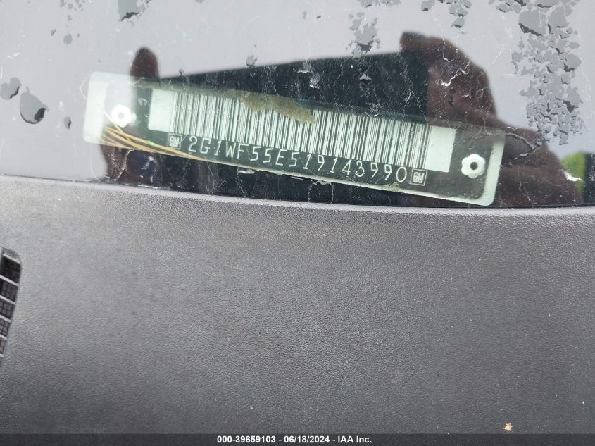 2001 Chevrolet Impala VIN: 2G1WF55E519143990 Lot: 39659103