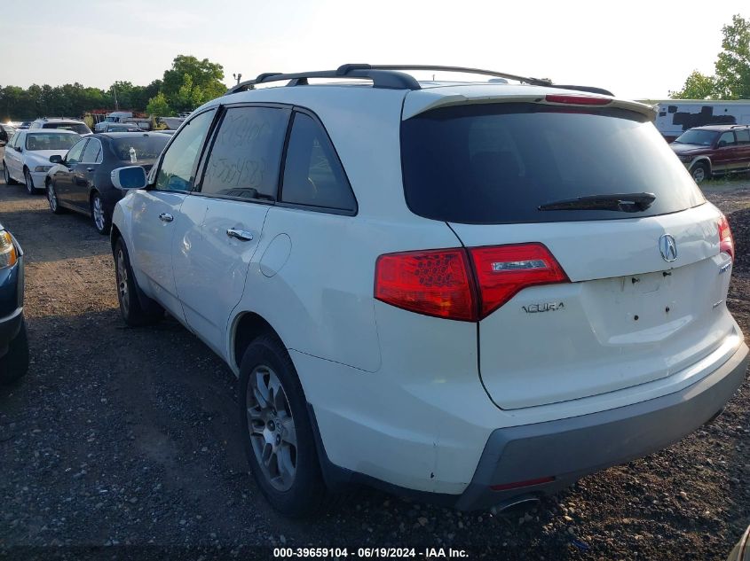 2007 Acura Mdx VIN: 2HNYD282X7H516326 Lot: 39659104