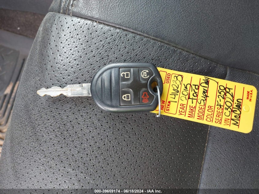 2015 Ford F-250 Lariat VIN: 1FT7W2BT2FEC30229 Lot: 39659174